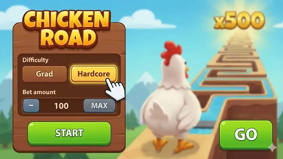 как играть в chicken road
