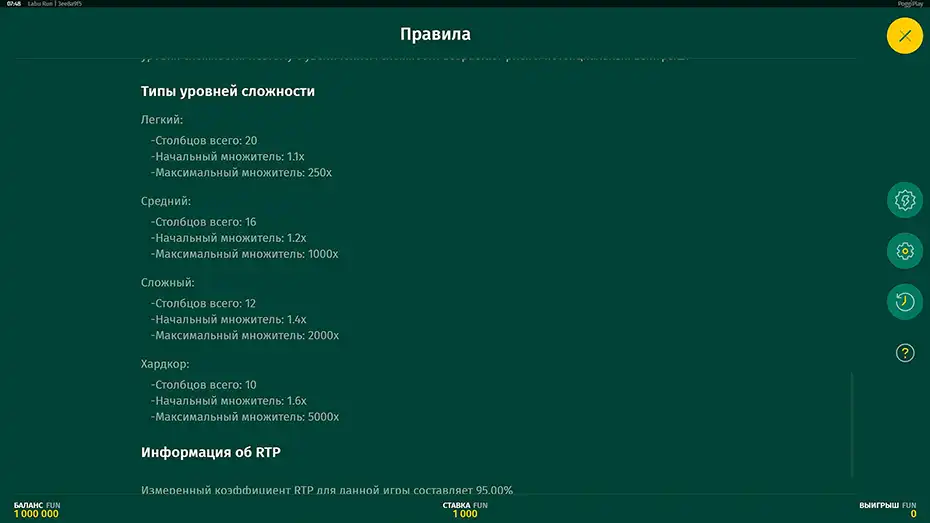 Экран выигрыша в Labu Run